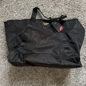 Victoria's Secret Black Textured Tote